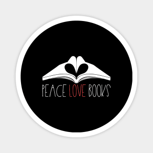 Books - Peace Love Books Magnet